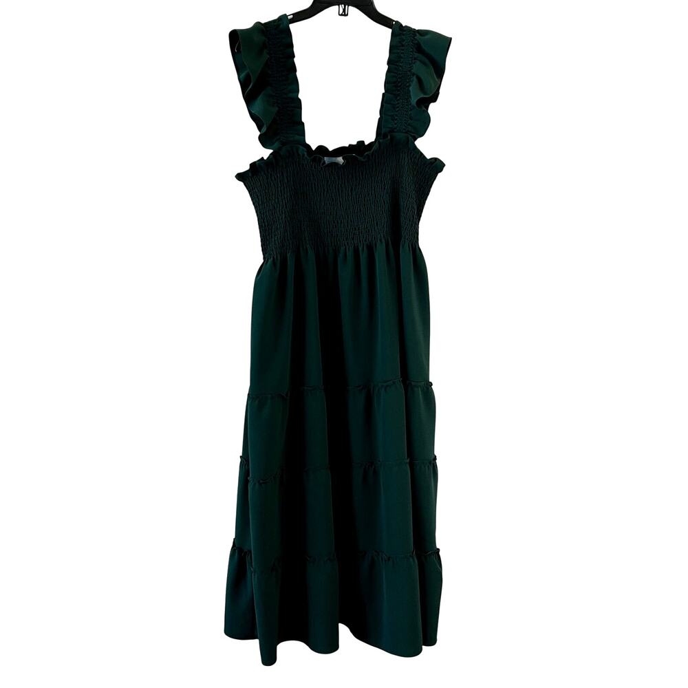 Hill House Home Ellie Nap Dress Emerald Green Size XL New - Picture 3 of 8